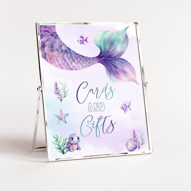 Mermaid Under the Sea Cards and gifts Poster (Creator Uploaded)