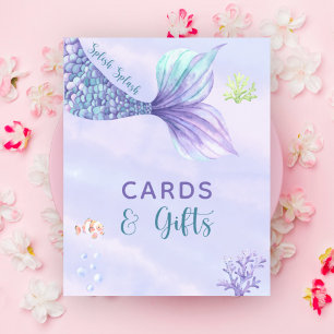 Mermaid Under the Sea Cards and Gifts Poster