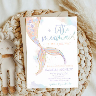 Mermaid Under the Sea Girl Baby Shower Invitation