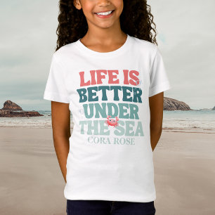 Mermaid Under The Sea Girl Birthday Party T-Shirt