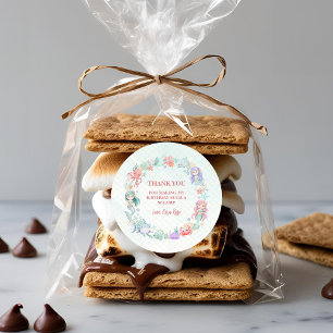 Mermaid Under the Sea Girls Birthday Classic Round Sticker