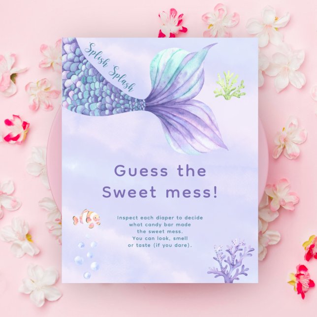Mermaid Under the Sea Guess the sweet mess Poster (Creator Uploaded)