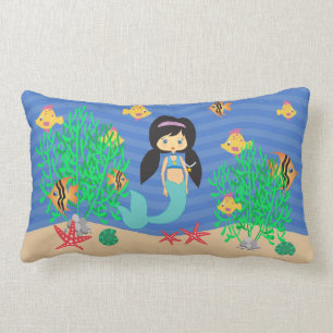 Mermaid Under The Sea Lumbar Cushion