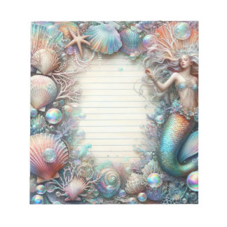 Mermaid Under The Sea Notepad