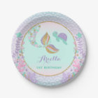 Mermaid Under The Sea Paper Plate 7" Paper Plates