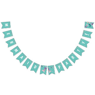 Mermaid Under The Sea Party Colourful Seashells Bunting