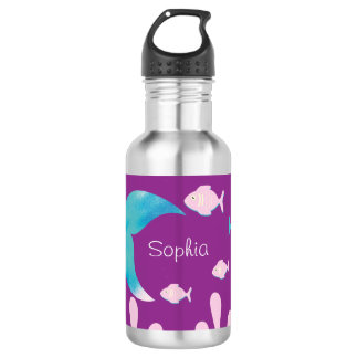 Mermaid Under the Sea Pastel Purple Girls 532 Ml Water Bottle