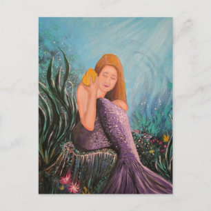 Mermaid Under The Sea Postcard
