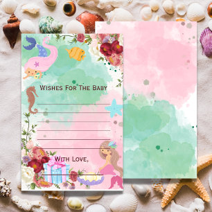 Mermaid Under The Sea Wishes For The Baby Shower