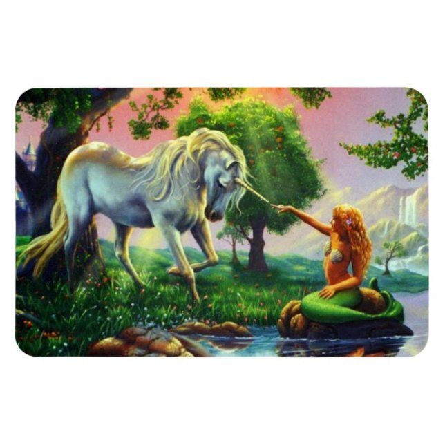 mermaid & unicorn magnet (Horizontal)