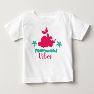 Mermaid Vibes, Mermaid Tail, Mermaid Silhouette Baby T-Shirt