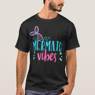 Mermaid Vibes Tee  T Mermaid Tail Mom Daughter 