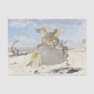 Mermaid Vintage Decoupage Beach Starfish Ocean Tissue Paper