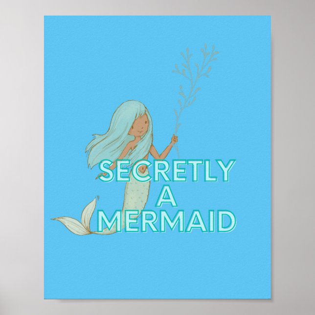 Mermaid Wall Art Poster (Front)