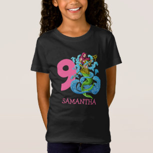 Mermaid Warrior 9th birthday  T-Shirt