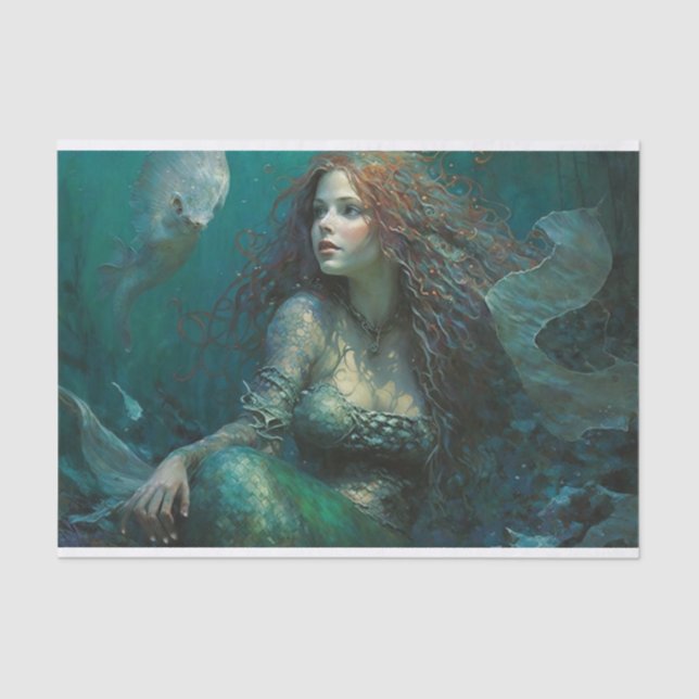 Mermaid Watching Tissue Paper (Front)