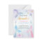 Mermaid watercolor Birthday Invitation