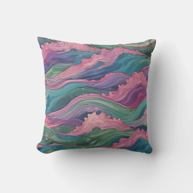 Mermaid Waves Cushion (Front)