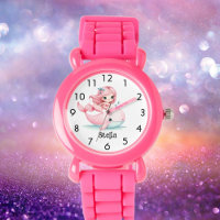 Mermaid whale pink girl name underwater