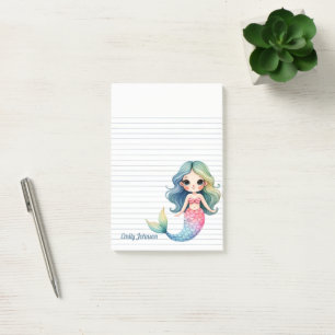 Mermaid Whispers Sticky Notes