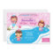 Mermaid Winter Pool Birthday Invitation