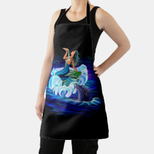 Mermaid with Dolphin Apron