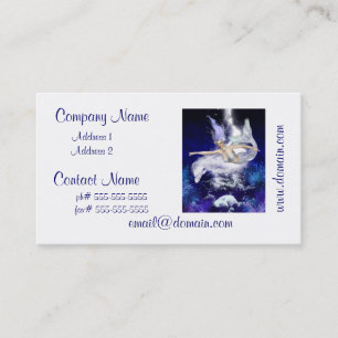 Mermaid with Dolphin Business Cards