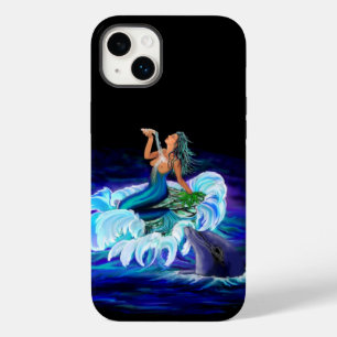 Mermaid with Dolphin Case-Mate iPhone 14 Plus Case