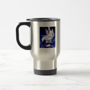 Mermaid with Dolphin  Travel Mug