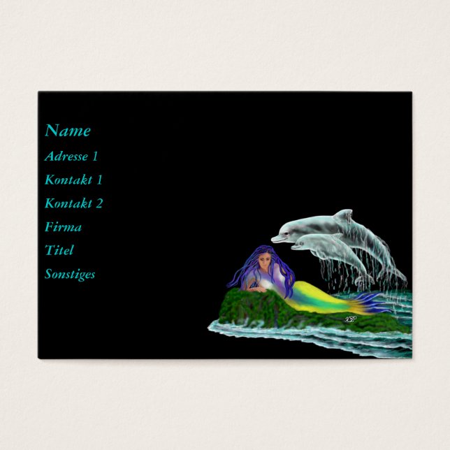 Mermaid with Dolphins (Front)