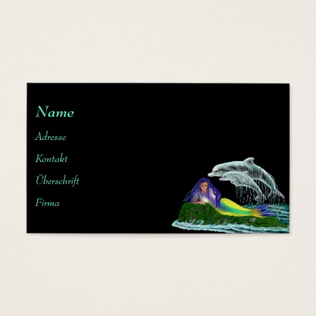 Mermaid with Dolphins (Front)