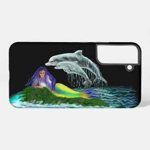 Mermaid with Dolphins Samsung Galaxy Case