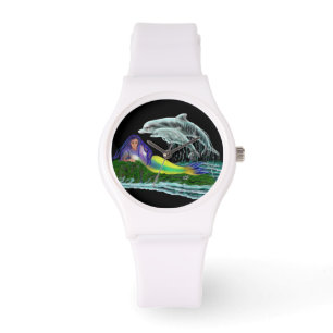 Mermaid with Dolphins Watch