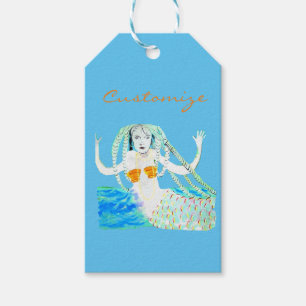 Mermaid with Dreadlocks Thunder_Cove Gift Tags