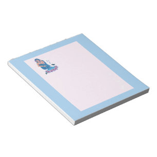 Mermaid with flowers art by Renee Lavoie Notepad