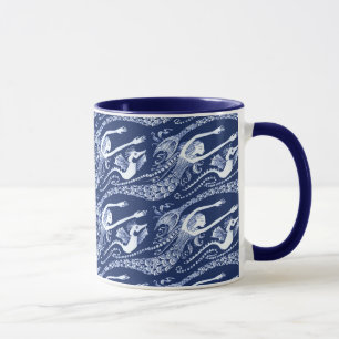 Mermaid with Pearls and Seahorse Mug