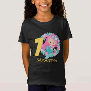 Mermaid yellow 7th birthday T-Shirt