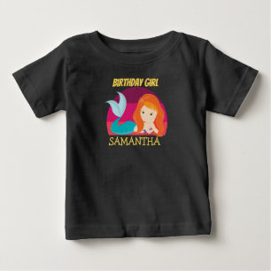 Mermaid yellow birthday T-Shirt