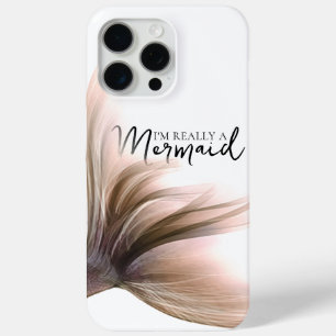 #MermaidLife Im Really a Mermaid   Rose Gold Tail iPhone 15 Pro Max Case