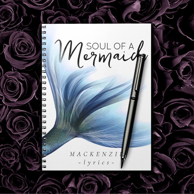 #MermaidLife Soul of a Mermaid | Quote Blue Notebook (Creator Uploaded)