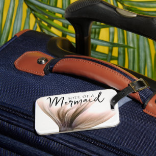 #MermaidLife Soul of a Mermaid Tail Quote Luggage Tag