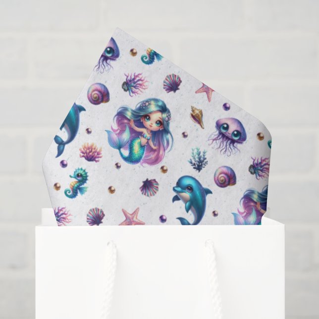 Mermaid's Adventure! Tissue Paper (Gift Bag)
