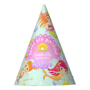 Mermaids Blue  Party Hat