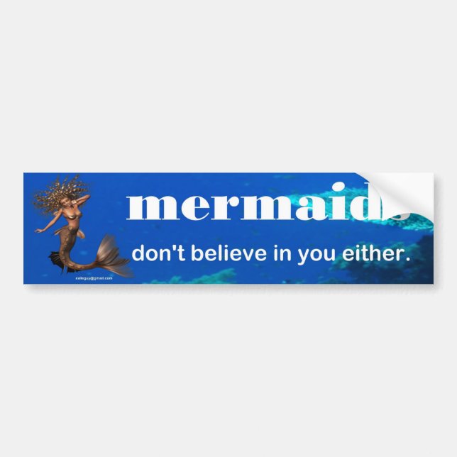 mermaids bumper sticker (Front)