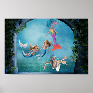 Mermaids come in all shapes and sizes. poster