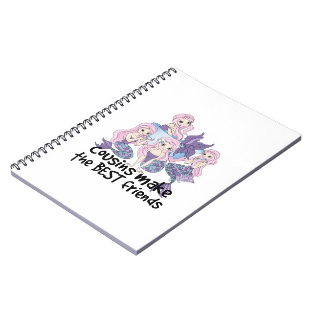 mermaids cousins make the best friends notebook (Left Side)
