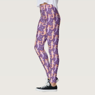 Mermaids   Cute Pastel Bubbles Pattern Leggings