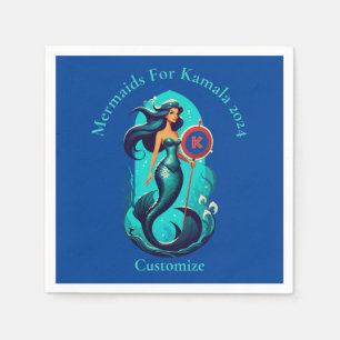 Mermaids For Kamala 2024 Thunder_Cove Napkin