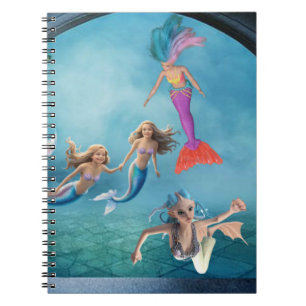 Mermaids having fun. notebook