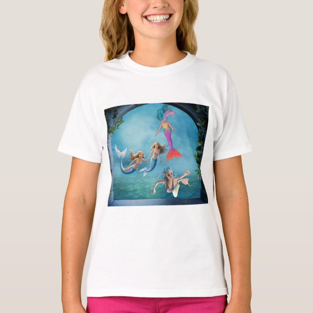 Mermaids having fun. T-Shirt (Front)